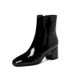 Plus Size High 2024 Autumn Winter New Fashion Short Comfortable Chunky Heel Side Zipper Round Toe Women's Martin Boots_vogvips.com
