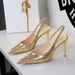 312-19 European And American Style Sealed Sequin Sexy Nightclub Goddess High-heeled Shoes, Pointed Toe, Shallow Cut,_vogvips.com