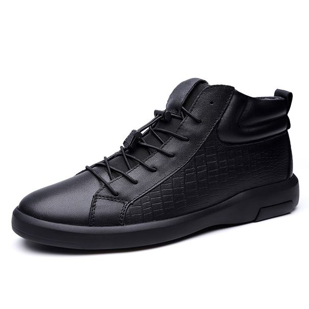 Casual High-top Shoes Velvet Large-size Shoes Martin Boots Men's Leather Shoes Men's Leather Boots_vogvips.com