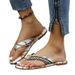 2024 Summer New Fashion European And American Style Large Size Beach Toe Clip Women's Sandals Wholesale_vogvips.com