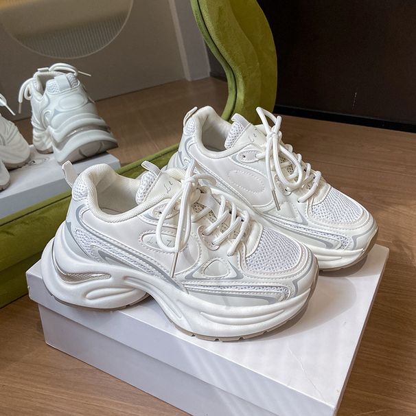 Women's Shoes Dad Shoes Female Student Sports Running Casual Shoes Platform Heightening Shoes_vogvips.com