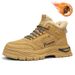 European Warm Series Men's Martin Winter Fleece-Lined Warm Cotton Shoes Outdoor Hiking Waterproof Non-Slip Work Sheepskin Snow Boots_vogvips.com