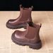Thick-Soled Genuine Leather Martin New Autumn And Winter Style, Height-Increasing Short For Petite Women, Fleece-Lined_vogvips.com