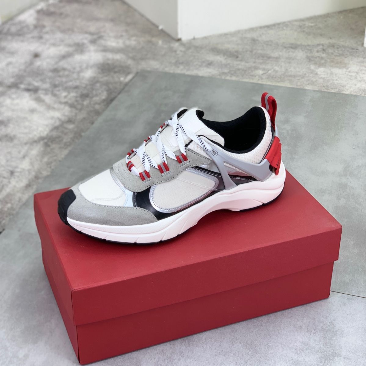 Fashion Trend Matte Suede Patchwork Single Summer New Men's Color Block Sports Casual Shoes_vogvips.com