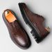 2026 Spring And Autumn New Casual Versatile Men's Thick-Soled Height-Increasing Loafers Business Lace-Up Formal Leather_vogvips.com