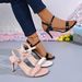 Cross-border Summer High-heeled For Women, Thin Heel, Large Size, Casual And Comfortable Women's Sandals_vogvips.com