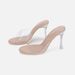2025 New Product Slim Sandals, Simple Crystal Transparent Women's High Heel Slippers, Sexy And Fashionable, Outgoing_vogvips.com