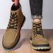 Leather Martin Boots Men's High Top Tooling Boots Men's Retro Locomotive Boots Men's Shoes_vogvips.com