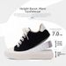 Men's Classic Height Increasing Sneakers 7CM Invisible Thick Soled Canvas Shoes Black White Trendy Summer ZHQ68226N_vogvips.com
