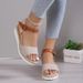 New Women's Sandals Bow Rope Bottom Light Casual Women's Shoes Fish Mouth Platform Sandals_vogvips.com