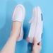 Nurse Shoes Breathable Soft-soled White Platform Shoes_vogvips.com