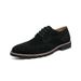 Large Size 46 Brogue British Style Low-top Lace-up Leather Men's Suede Breathable Casual Business Shoes_vogvips.com