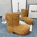 2025 Winter New Bread Big Toe Anti-Slip Snow Women Thick Sole Mid-Calf Sheepskin Wool Integrated Mid Boots Runway_vogvips.com