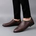 Men's Head Layer Foot Cover Single Shoes Loafers Men's Shallow Mouth Casual Single Shoes Lazy Shoes_vogvips.com