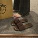 French High-end One-piece Slippers For Women's Summer Outdoor Wear, Ins New Year Flat Bottomed Beach Sandals_vogvips.com