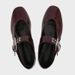 ZA2025 Black Strap Buckle Mary Jane Style Ballet New Flat Heel Round Toe Shallow Mouth Single Shoes For Women_vogvips.com