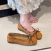 Korean-style Soft-soled Women's Shoes, 2026 Summer New Model, Gentle And Elegant, With Bowknot, Shallow Mouth,_vogvips.com