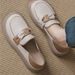 Flat-soled Single Shoes Women's Casual Thick-soled Shallow-mouth Pregnant Women Soft-soled One-pedal Loafers_vogvips.com
