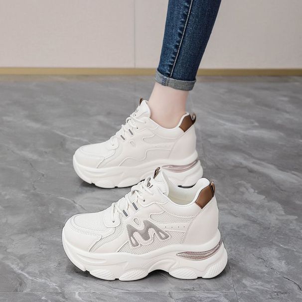 Spring New Breathable Thick Bottom Casual Sports Women's Shoes_vogvips.com
