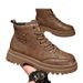 Men's Martin Autumn Genuine Leather Waterproof Mid-Top Sports Shoes British Style Outdoor Hiking Work Boots_vogvips.com