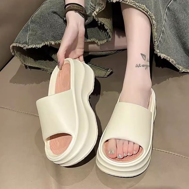 Thick Soled Slippers For Women, Fashionable Summer Wear, Heightening And Slimming, Eva Soft Soled, Non Slip Sandals_vogvips.com