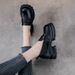 Top Layer Cowhide Loafers Spring And Autumn New Genuine Casual Women S Platform Thick Sole Single Versatile Small_vogvips.com