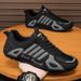 Men's Slip-On Casual Shoes Lightweight Breathable Comfortable Sneakers For Walking Running Work Non-Slip Rubber Sole_vogvips.com