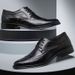 Leather Brogue British Korean Style Casual Business Formal Large Size Men's Studio Photo Groomsmen Bridegroom Shoes_vogvips.com