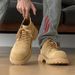 New Leather Spring Men's Shoes High-top Men's Heightening Tooling Martin Boots_vogvips.com