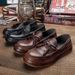 Euro Step Slip-On Lazy Genuine Loafers Men's Business Casual Summer Leather Shoes Men_vogvips.com