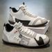 Men's Multi Color Patchwork Mid Top Sneakers Soft Leather Lightweight Non Slip Flat Casual Shoes For Street Style Outdoor Walking Daily Leisure Wear_vogvips.com