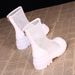 2023 Summer Thin Short Korean Style Platform Single Boots, Breathable Mesh Hollow Out Women's Boots_vogvips.com