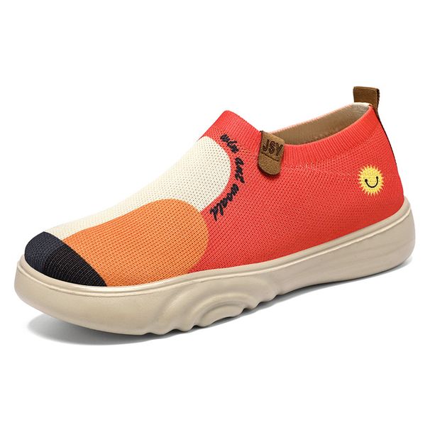 Women's Shoes Soft-soled Comfortable Casual Shoes Breathable Single Shoes Lazy One-pedal Cloth Shoes Middle-aged And Elderly Mother Shoes_vogvips.com