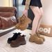 Melard Martin For Women, Autumn New Thick-Soled Height-Increasing Versatile Yellow Boots, Lace-Up Short Boots_vogvips.com