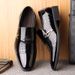 Zhengou Summer Breathable Men's Soft Sole British Pointed Business Casual Hollow Leather Shoes Daily Hole Sandals_vogvips.com