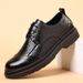 Men's Hollow-Out Oxford Dress Shoes Soft Sole Formal Wedding Casual Shoes_vogvips.com