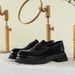 Euro Step New Trendy Big Toe Thick Sole Genuine Casual Leather Loafers Men Height Increasing Shoes_vogvips.com