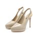MTX 1233C Peep Backless Sadals Summer Poited Toe Thi Heels Sexy Waterproof Platform Ultra High Heel Sigle Shoes For_vogvips.com