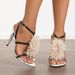 European And American Cross-Border Exclusive Export New Round Toe Electroplated Stiletto Sandals Women's High Heels With_vogvips.com