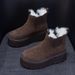Snow Boots Women's Small Thick-soled Inner Height-increasing Short Boots Cold-proof And Hairy Casual Warm Women's Boots_vogvips.com