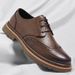 Men's Shoes Brogue Leather Shoes For Men Spring Formal Business Casual Leather Shoes British Style Retro Sneakers_vogvips.com