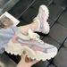 2025 New Women's Dad Breathable Thick-Soled Casual Sneakers, Versatile Mesh Shoes, Spring Trendy Shoes_vogvips.com