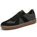 Retro Leather Color Matching Platform Casual Sports Board Shoes Dexun Flying Weaving Matte Platform Men's Shoes_vogvips.com