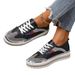 WHSI New Plus Size Women's Internet Famous Rhinestone White Shoes, Versatile Thick Soled Sponge Cake Loafers,_vogvips.com
