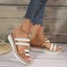 Women’s Shoes Large Size Women's Sandals Summer New Flat Wedge Heel Fish Mouth Casual Women's Sandals_vogvips.com