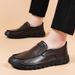 Men's Leather Genuine Business Leisure, 2025 Autumn Sole, Top Layer Cowhide, Middle-aged And Elderly Men's Shoes, Soft_vogvips.com