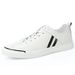 Casual Single Shoes Men's Board Shoes Men's Shoes Breathable White Leather Shoes_vogvips.com