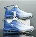 Mens Blue White Gradient Air Cushion Running Shoes Breathable Mesh Upper Non Slip Athletic Sneakers For Sports And Daily_vogvips.com