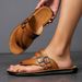 Men's Flip Flops For Outdoor Wear, Fashionable Flat Bottomed Clip On Sandals, Anti Slip Bathroom Beach Shoes, New Style_vogvips.com