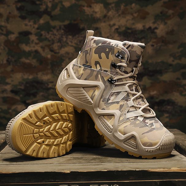 Large Size 46 Martin Boots Men's High-Top Hiking Non-Slip Height-Increasing Camouflage Outdoor Training Tactical Shoes_vogvips.com